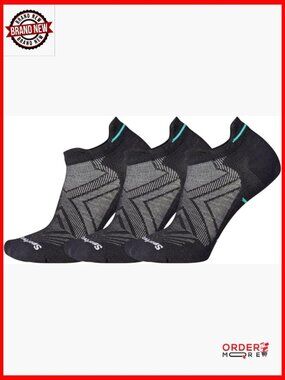 Zero Cushion Low Ankle Running Socks 3-Pack Merino Wool Athletic